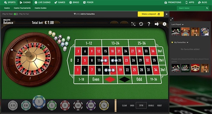 Gratis of met echt geld roulette online spelen