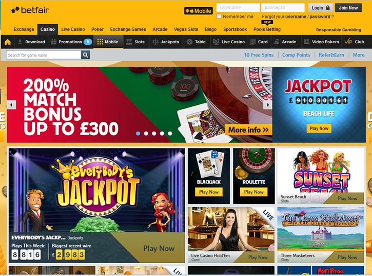 Website Betfair