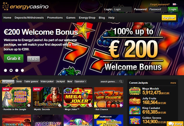 Website Energy Casino