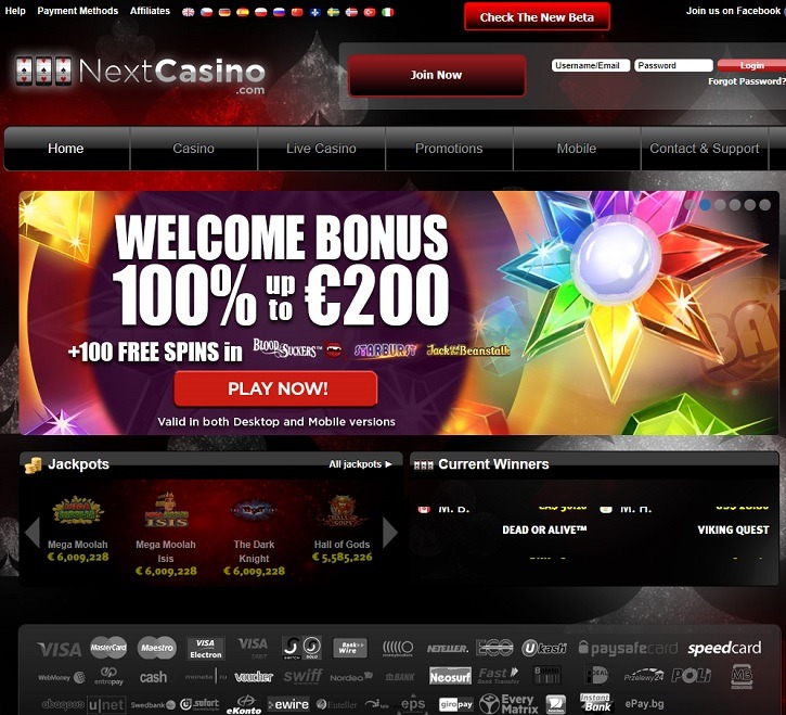 Website Next Casino